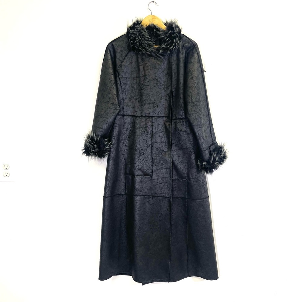 Rachel Zoe faux fur reversible maxi coat - Almost Famous